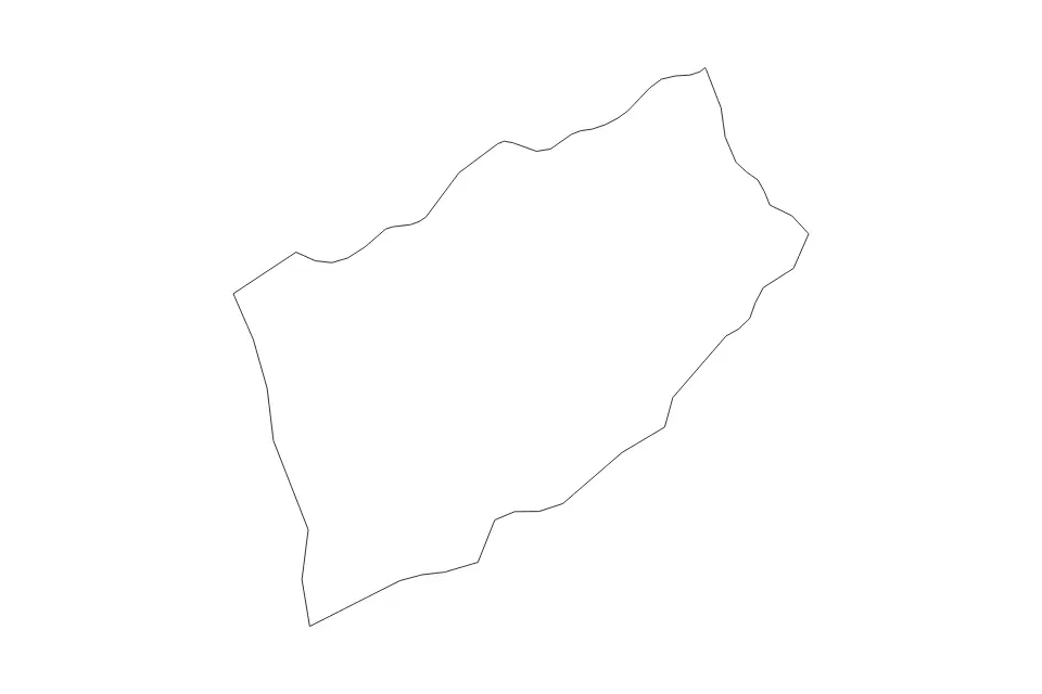 Mapa de Rize, Turkey de tipo contorno para Asia, con contorno con límites limpios.