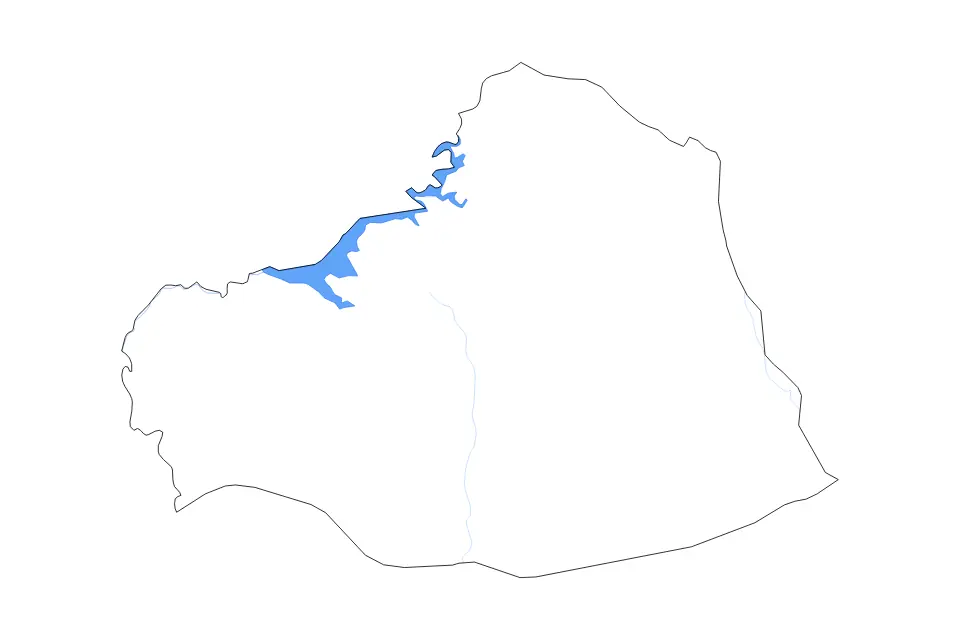 Carte de Şanlıurfa, Turkey de type contour, lacs et rivières pour Asie, montrant contour, lacs et rivières avec des éléments hydrographiques comme Atatürk Barajı.