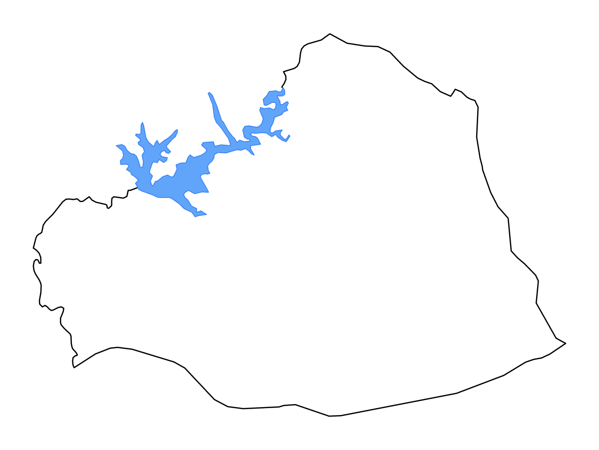 Carte de contour de Şanlıurfa, Turkey avec lacs et rivières.
