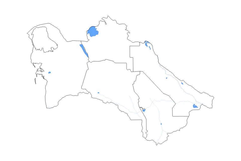 Turkmenistan outline map preview