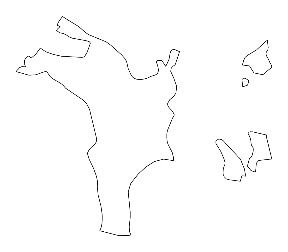 Carte de contour de Emirate of Sharjah, United Arab Emirates.