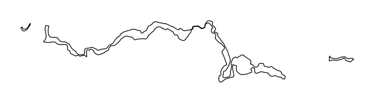 Mapa de contorno de United Nations Buffer Zone in Cyprus.