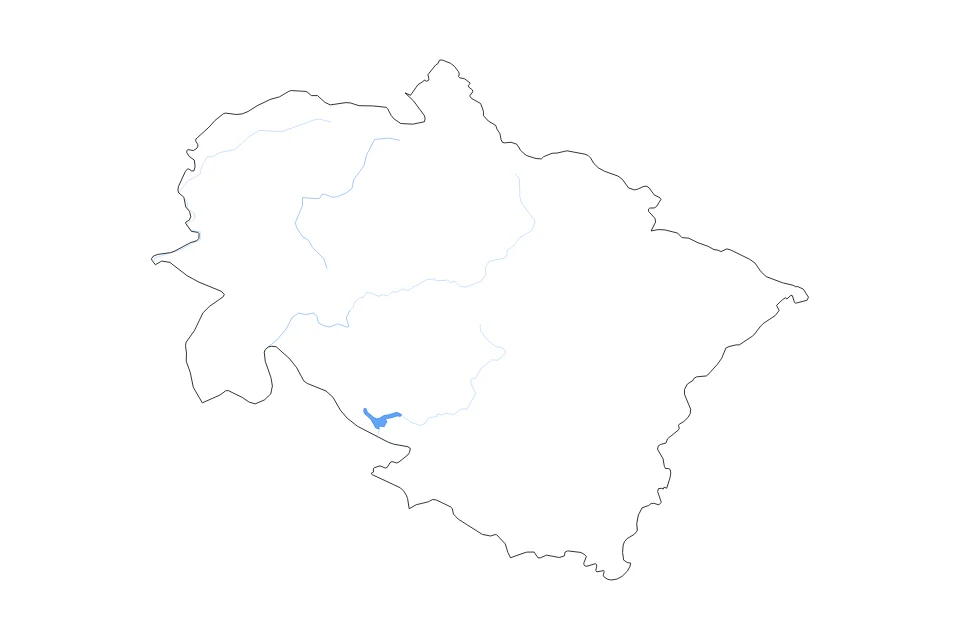 Aperçu de la carte de contour de Uttarakhand