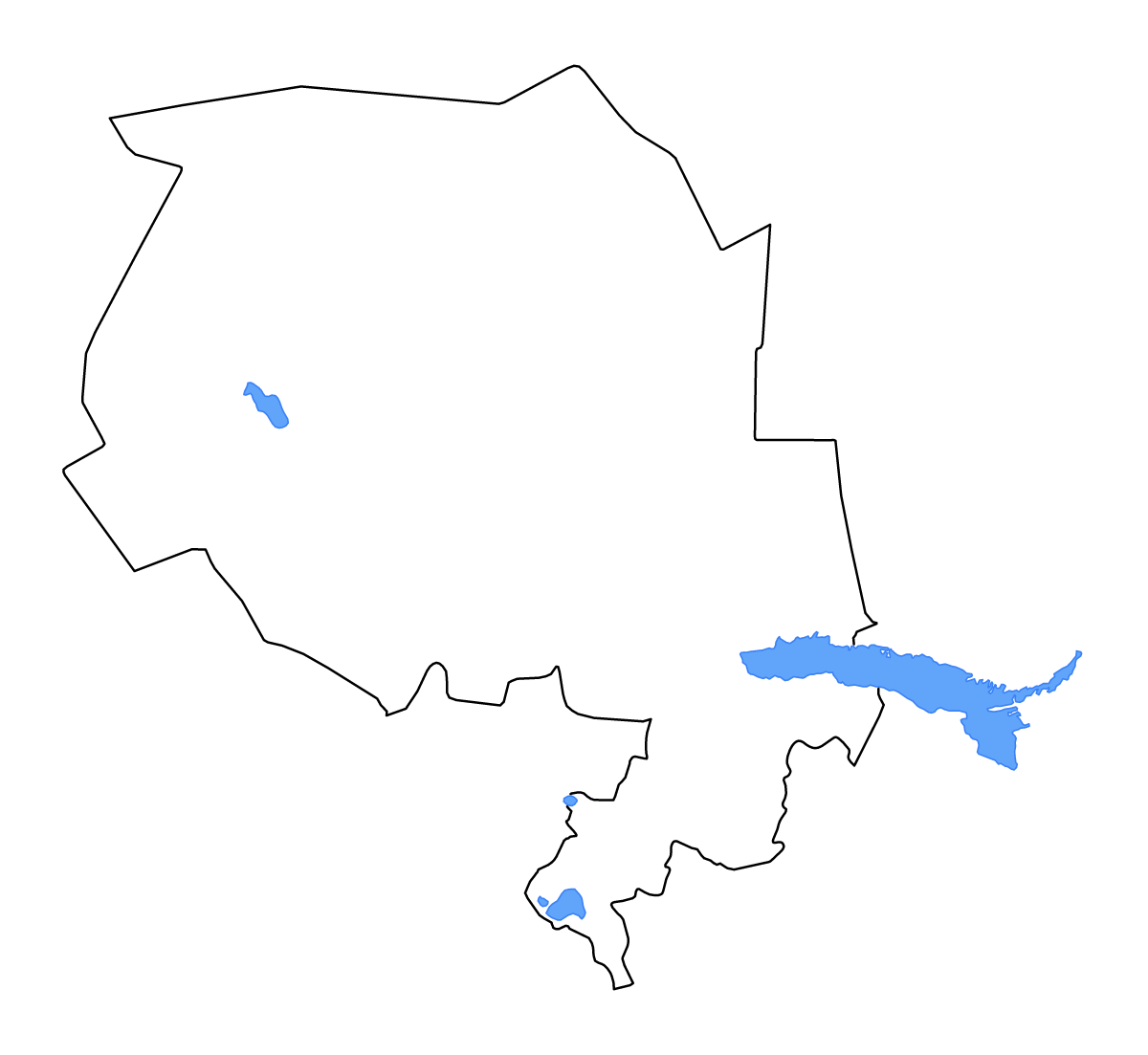 Carte de contour de Navoiy, Uzbekistan avec lacs et rivières.