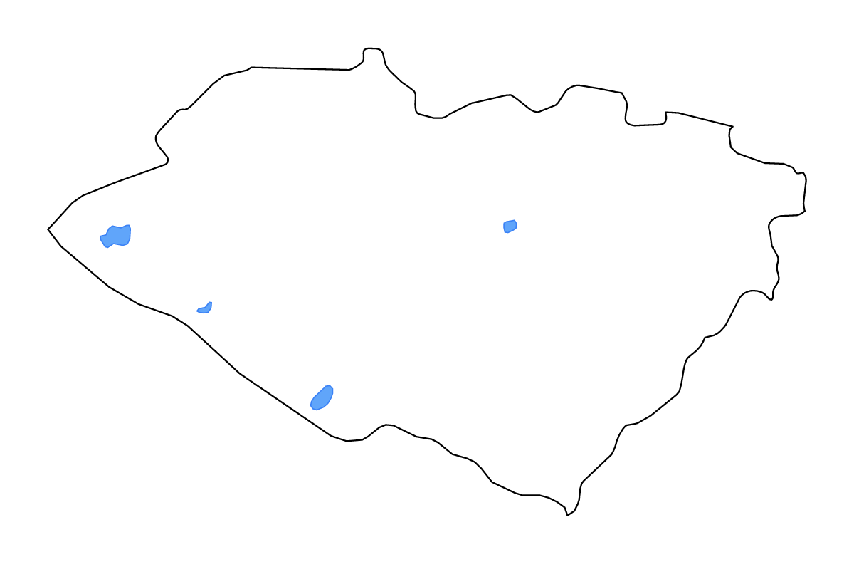 Mapa de contorno de Qashqadaryo, Uzbekistan con lagos y ríos.