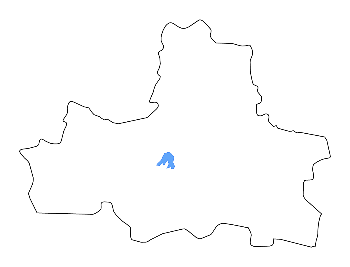 Carte de contour de Samarqand, Uzbekistan avec lacs et rivières.