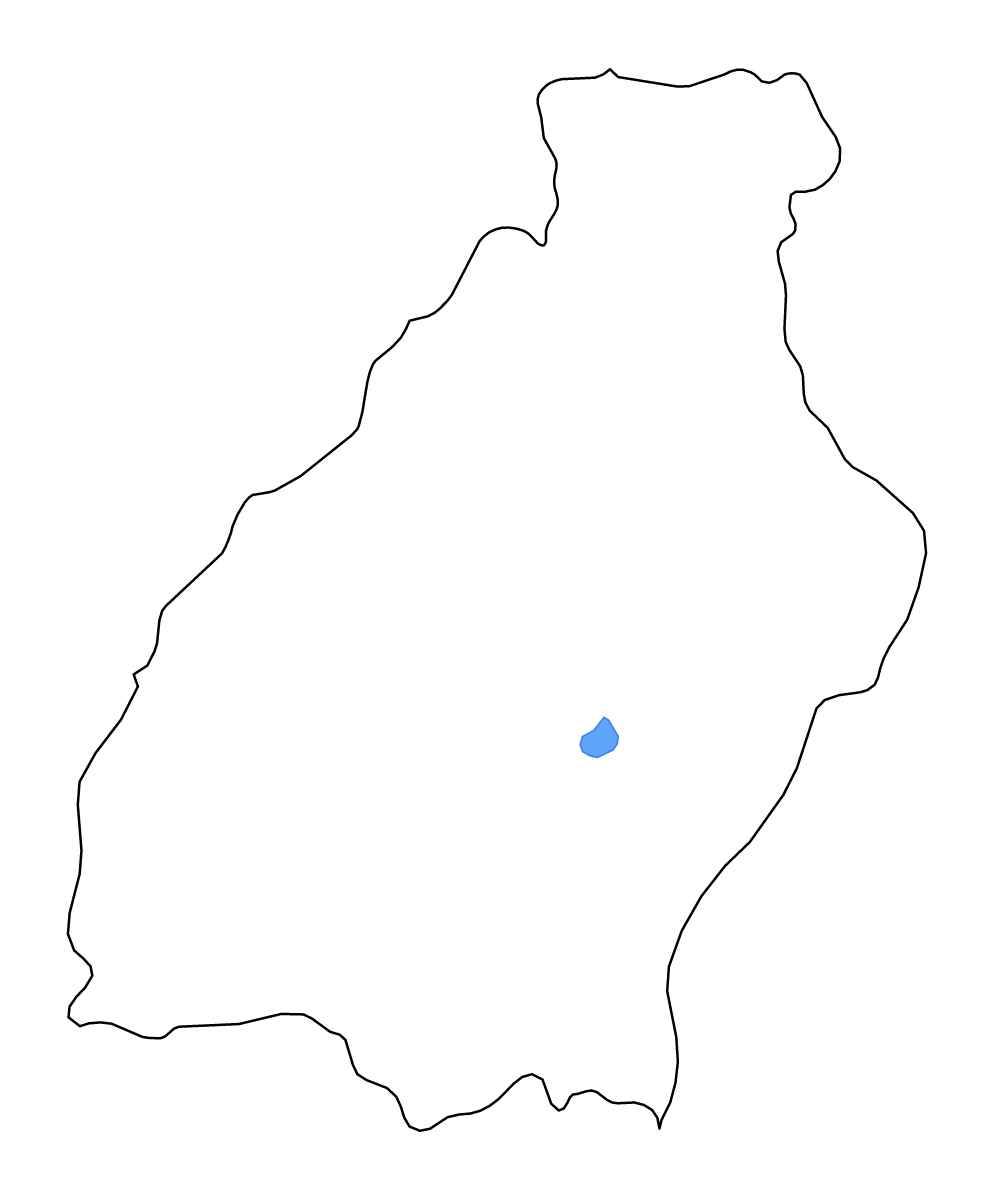 Carte de contour de Surxondaryo, Uzbekistan avec lacs et rivières.