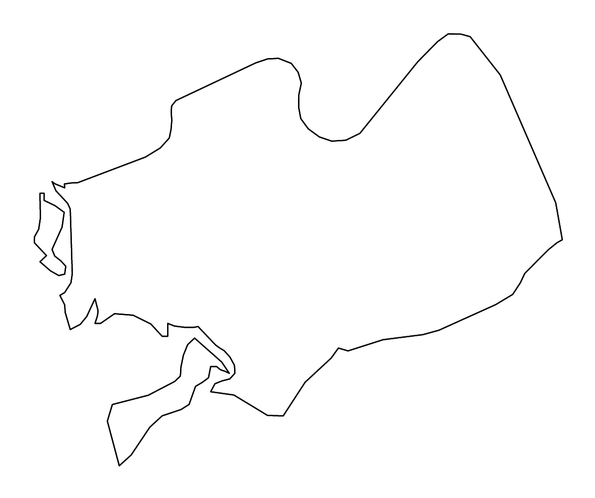 Carte de contour de Bà Rịa-Vũng Tàu, Vietnam avec rivières.