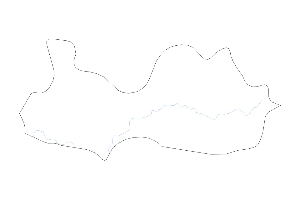 Bắc Giang outline map preview