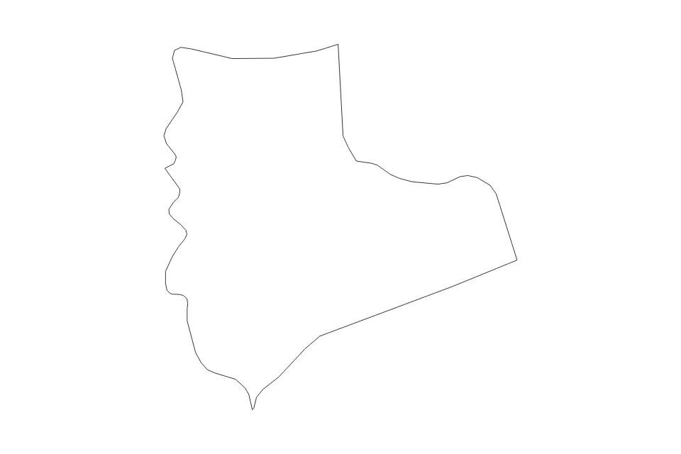 Bạc Liêu outline map preview