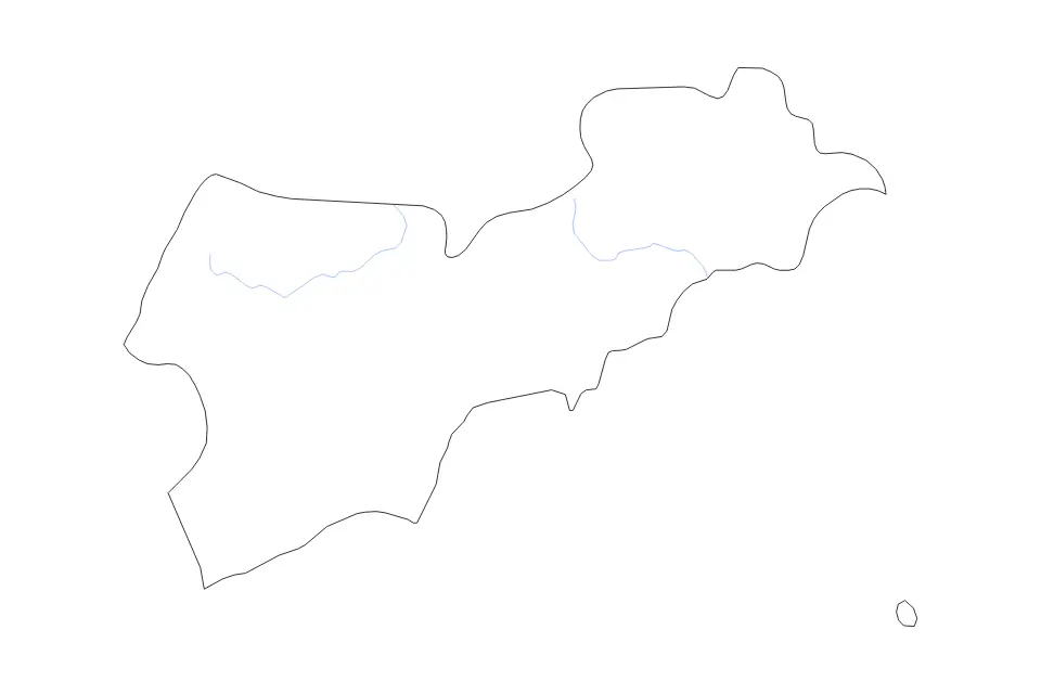 Bình Thuận outline map preview
