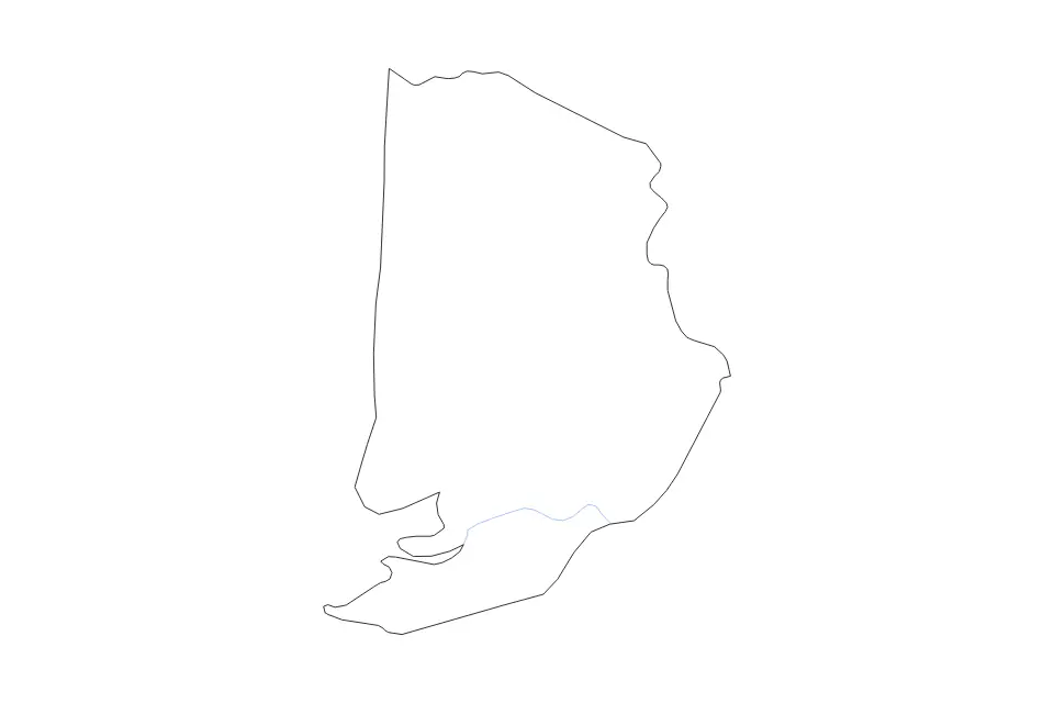 Mapa de Cà Mau, Vietnam de tipo contorno y ríos para Asia, con contorno y ríos con límites limpios.