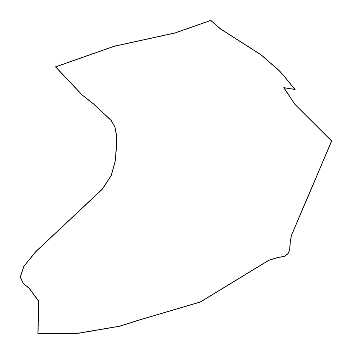 Carte de contour de Hậu Giang, Vietnam avec rivières.