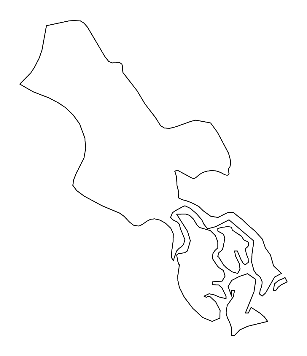 Carte de contour de Ho Chi Minh, Vietnam avec rivières.