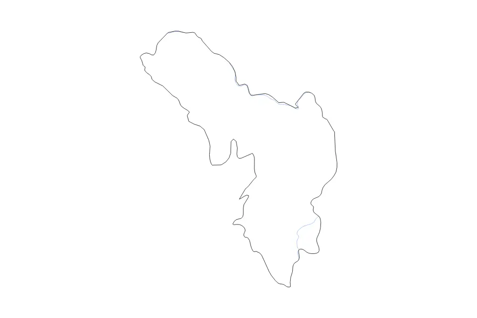 Mapa de Điện Biên, Vietnam de tipo contorno y ríos para Asia, con contorno y ríos con límites limpios.