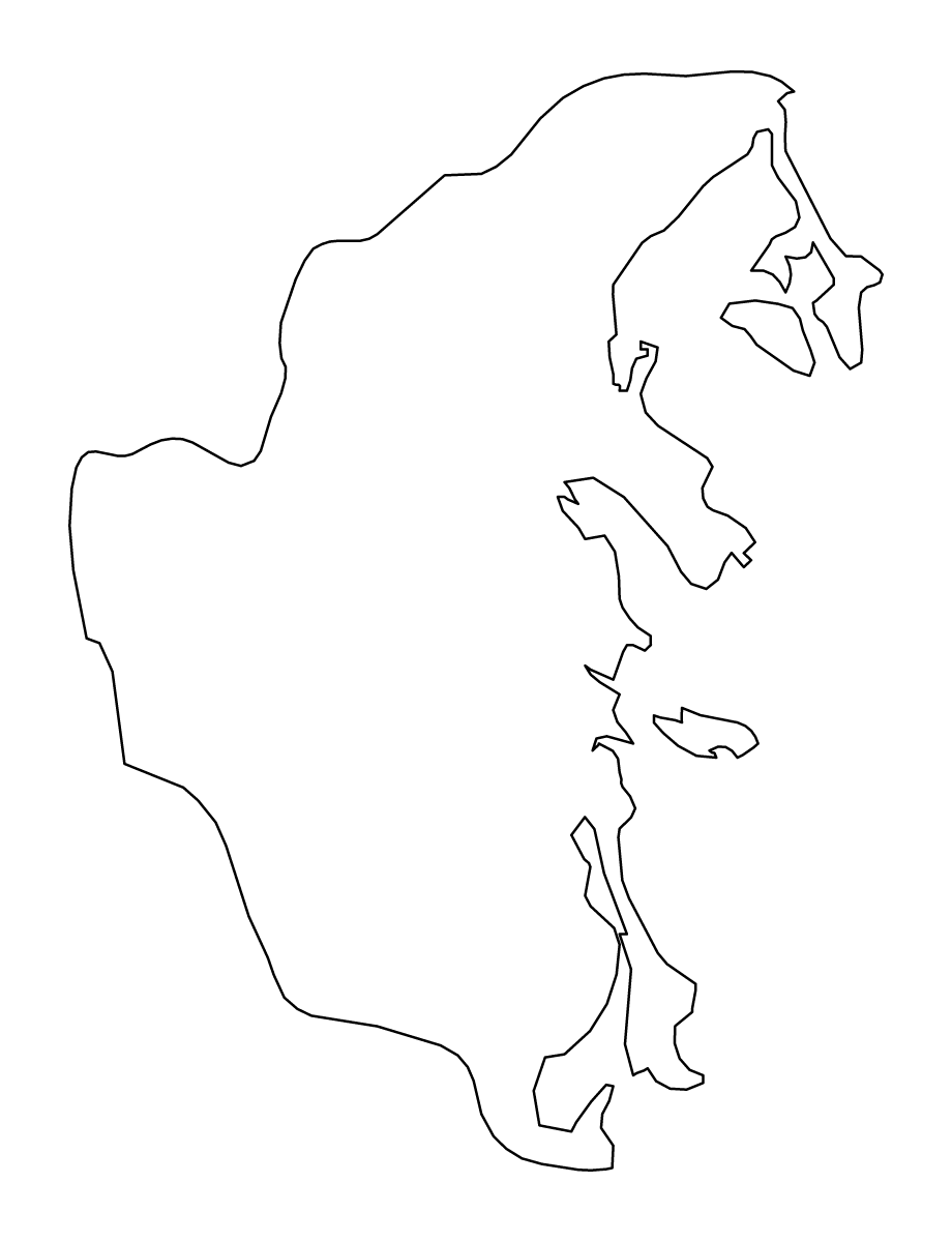 Mapa de contorno de Khánh Hòa, Vietnam.