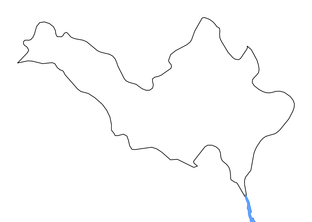 Carte de contour de Lai Châu, Vietnam avec lacs et rivières.