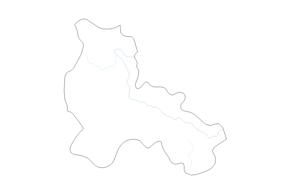 Mapa de Lạng Sơn, Vietnam de tipo contorno y ríos para Asia, con contorno y ríos con límites limpios.