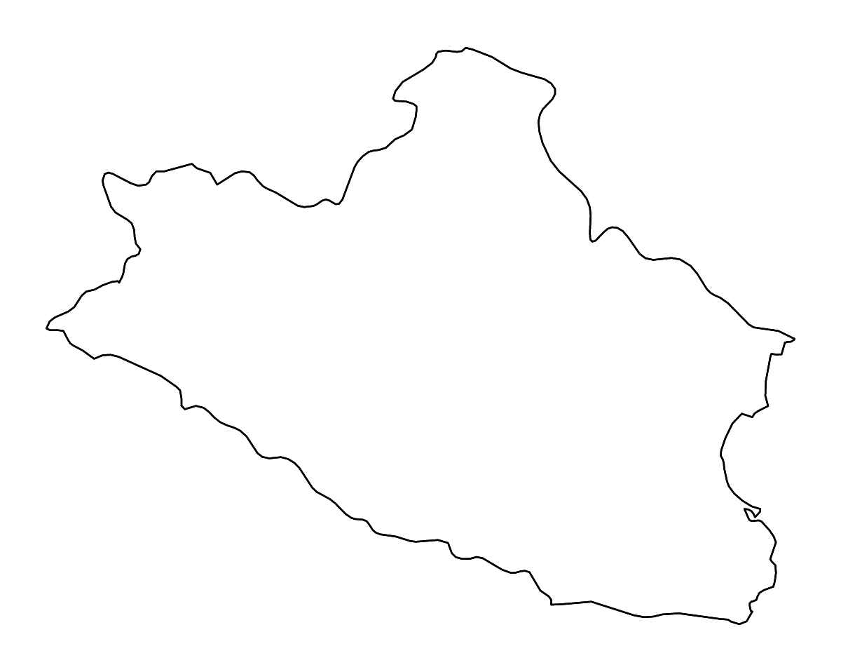 Carte de contour de Nghệ An, Vietnam avec rivières.