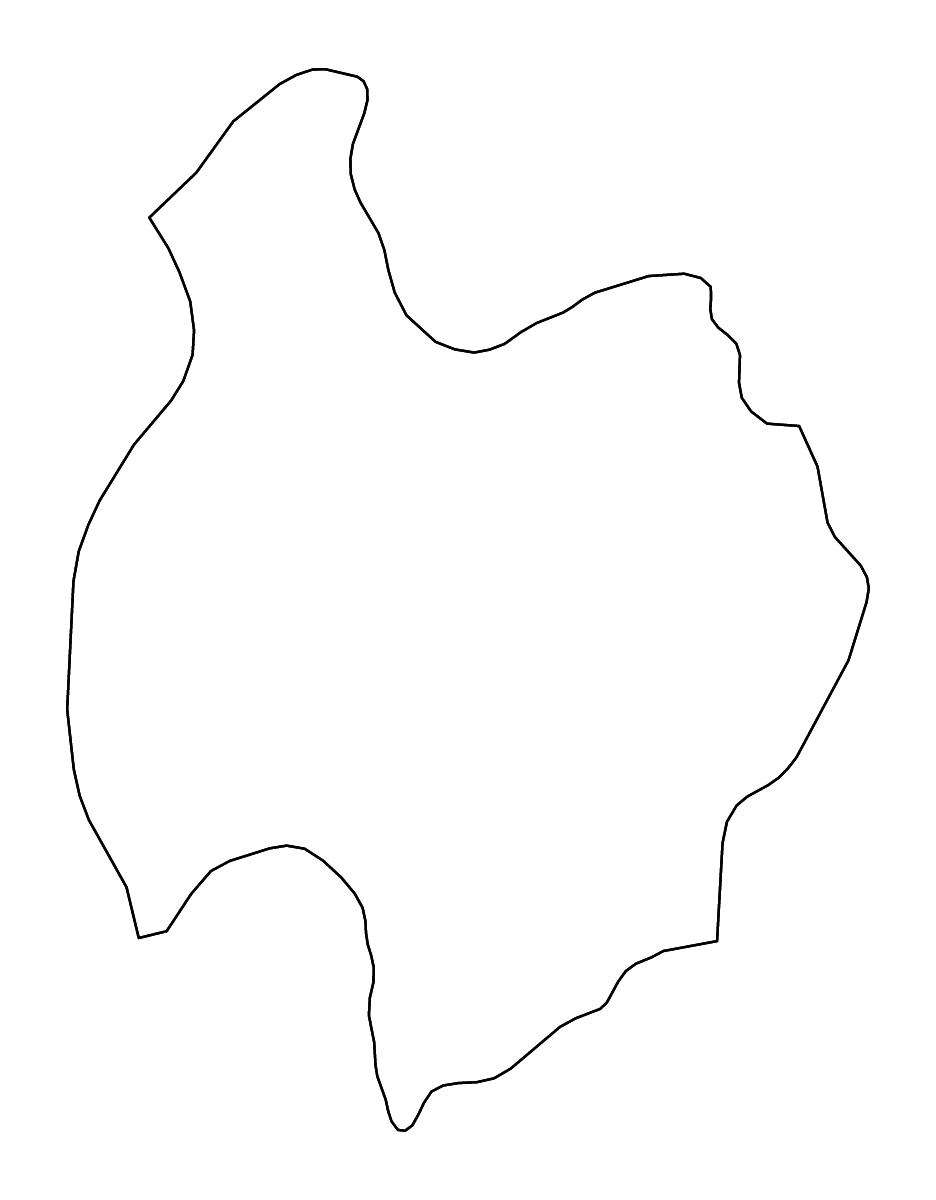 Outline map of Northeast Vietnam, Vietnam with rivers.