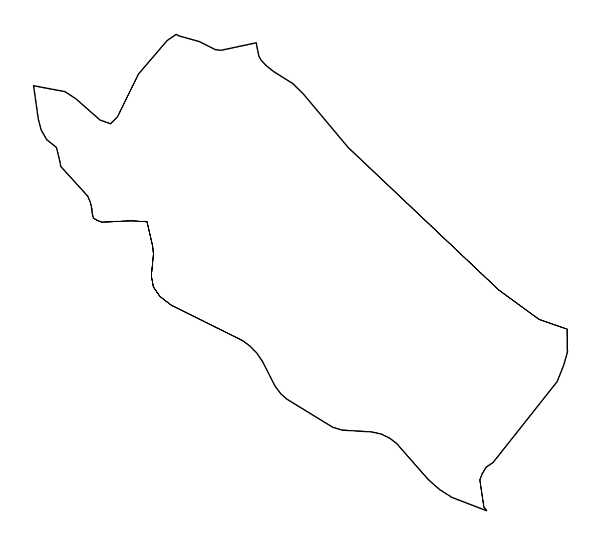 Carte de contour de Đồng Tháp, Vietnam avec rivières.