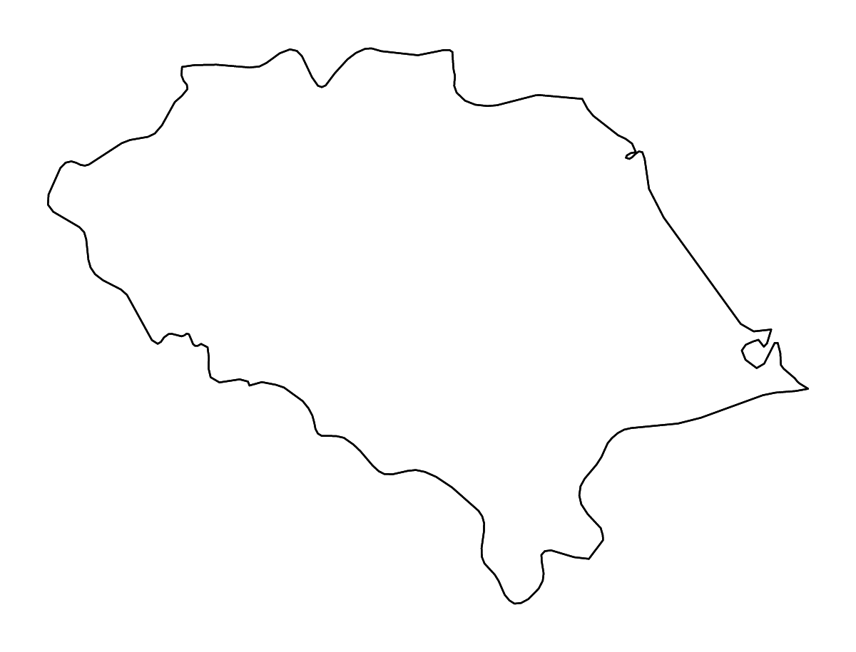 Mapa de contorno de Quảng Nam, Vietnam con ríos.