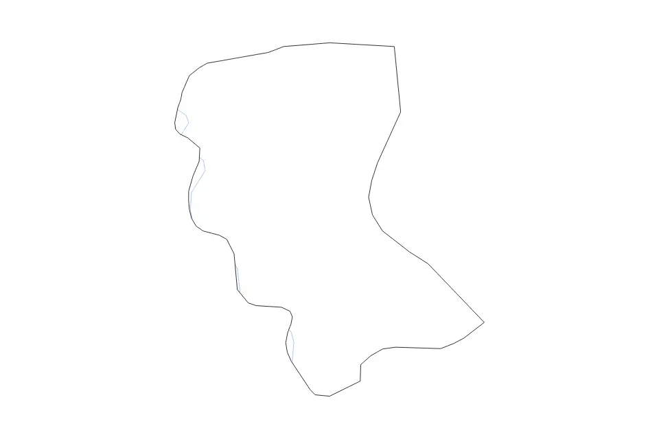 Mapa de Red River Delta, Vietnam de tipo contorno y ríos para Asia, con contorno y ríos con límites limpios.