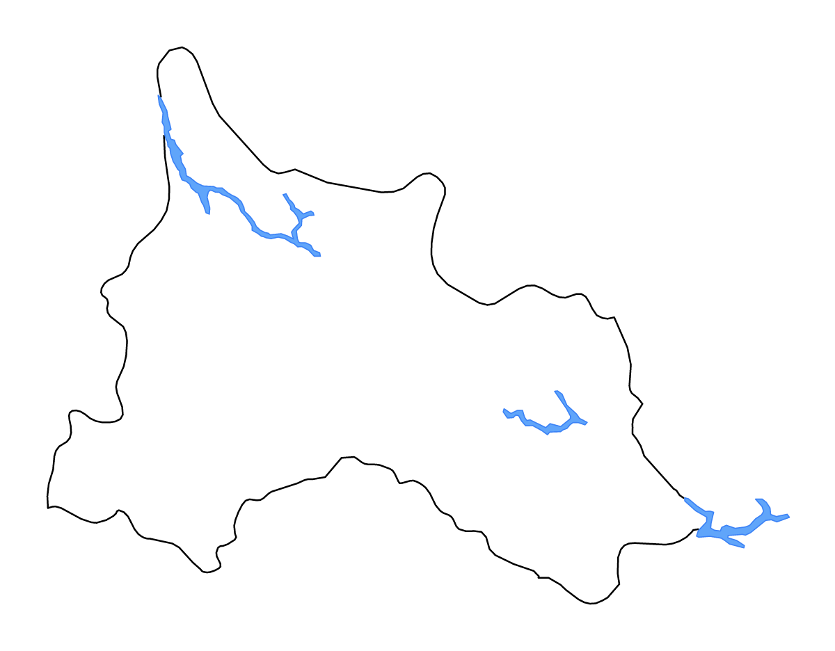 Carte de contour de Sơn La, Vietnam avec lacs et rivières.