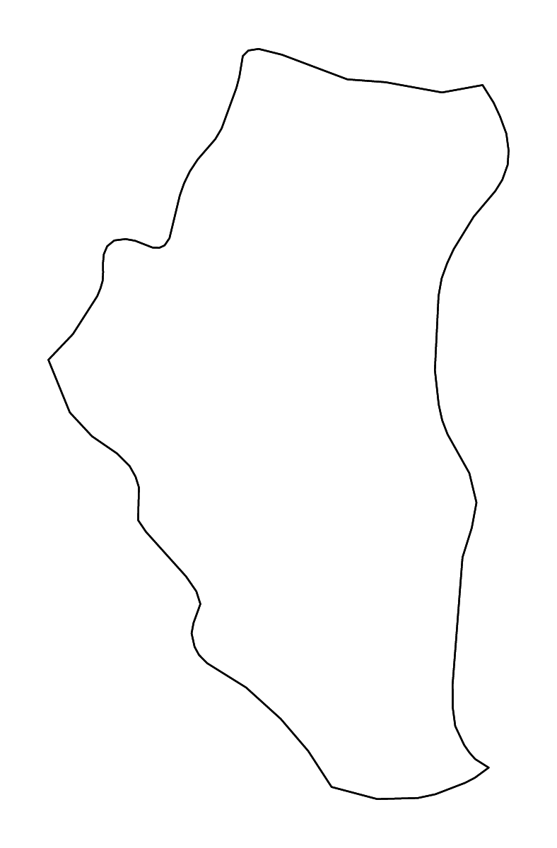 Carte de contour de Tuyên Quang, Vietnam avec rivières.