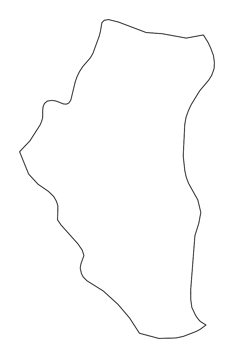 Carte de contour de Tuyên Quang, Vietnam avec rivières.