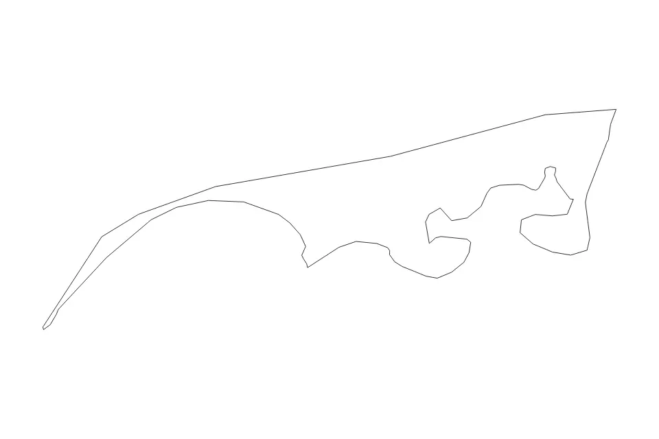 Mapa de 'Adan, Yemen de tipo contorno para Asia, con contorno con límites limpios.