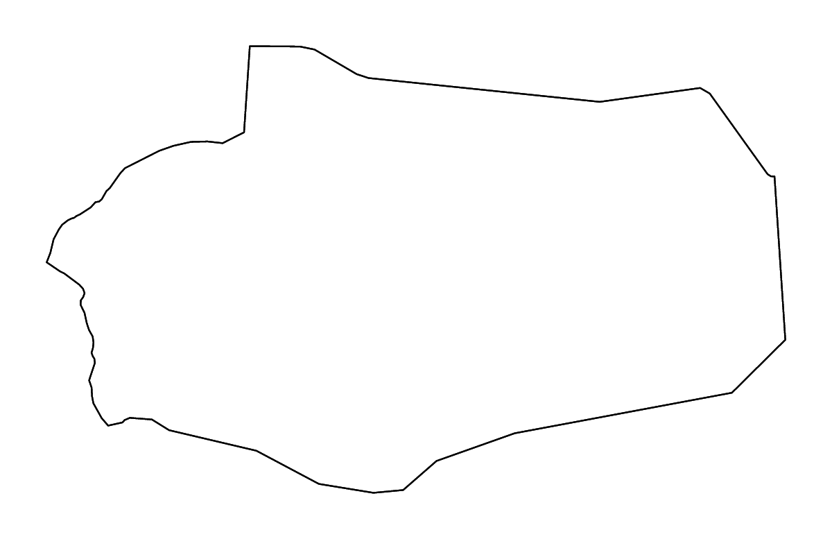 Mapa de contorno de Al Jawf, Yemen con ríos.