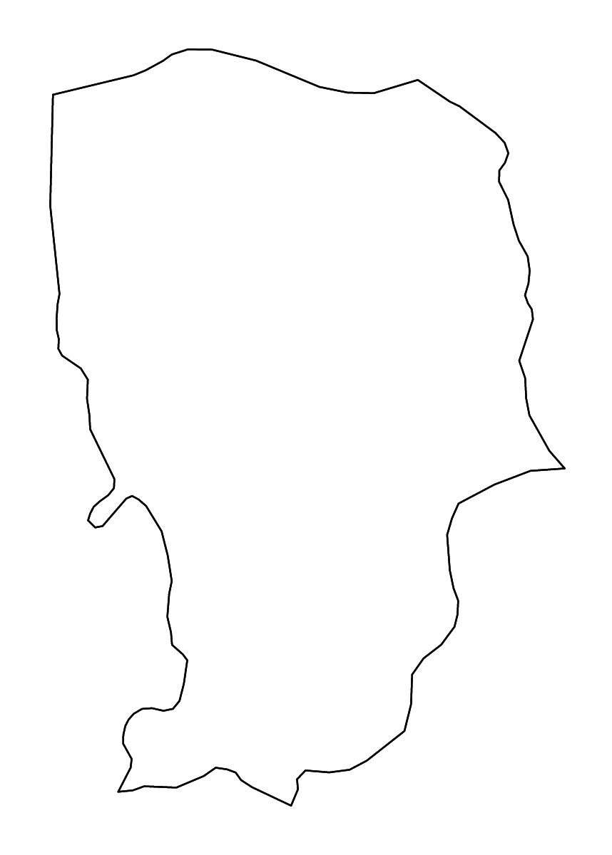 Outline map of 'Amran Governorate, Yemen with rivers.