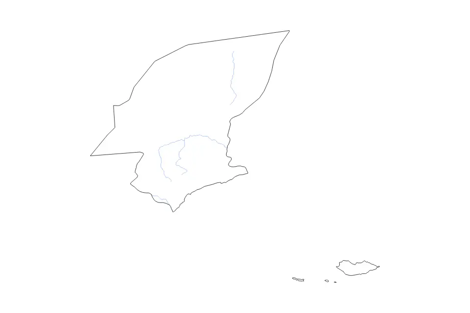 Carte de Hadhramaut, Yemen de type contour et rivières pour Asie, montrant contour et rivières avec des limites nettes.