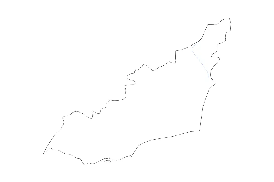 Mapa de Lahij, Yemen de tipo contorno y ríos para Asia, con contorno y ríos con límites limpios.