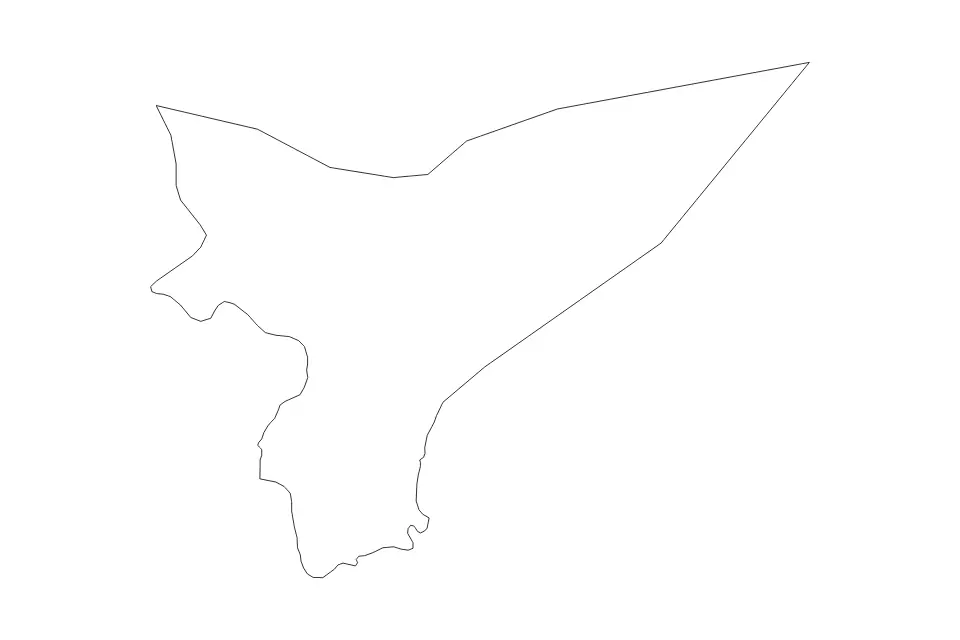 Carte de Ma'rib, Yemen de type contour pour Asie, montrant contour avec des limites nettes.