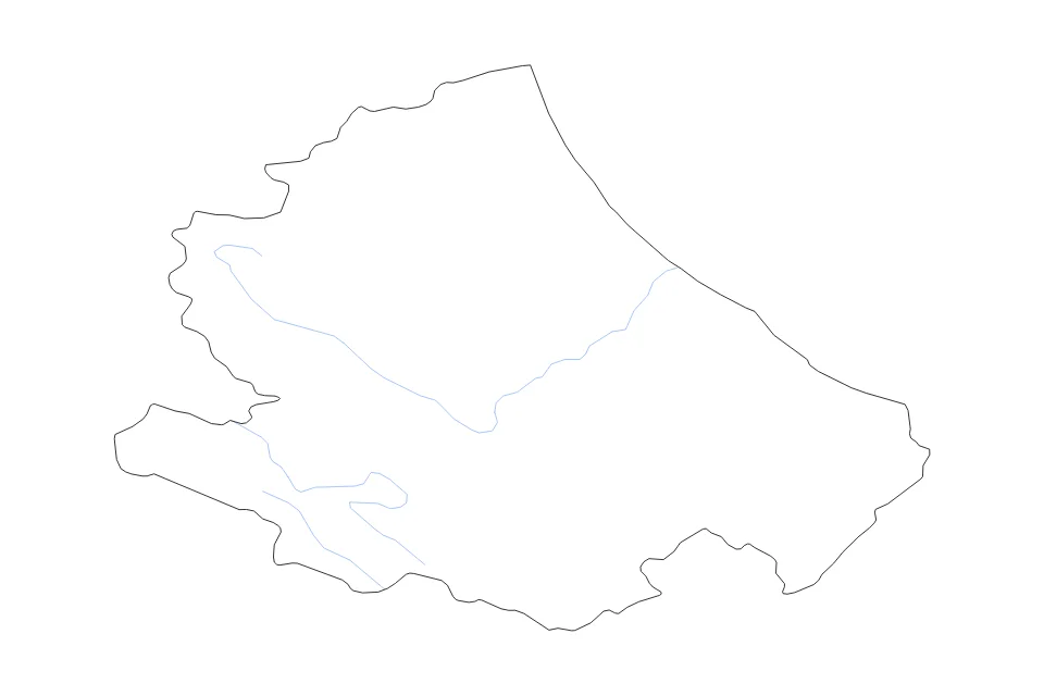 Aperçu de la carte de contour de Abruzzo