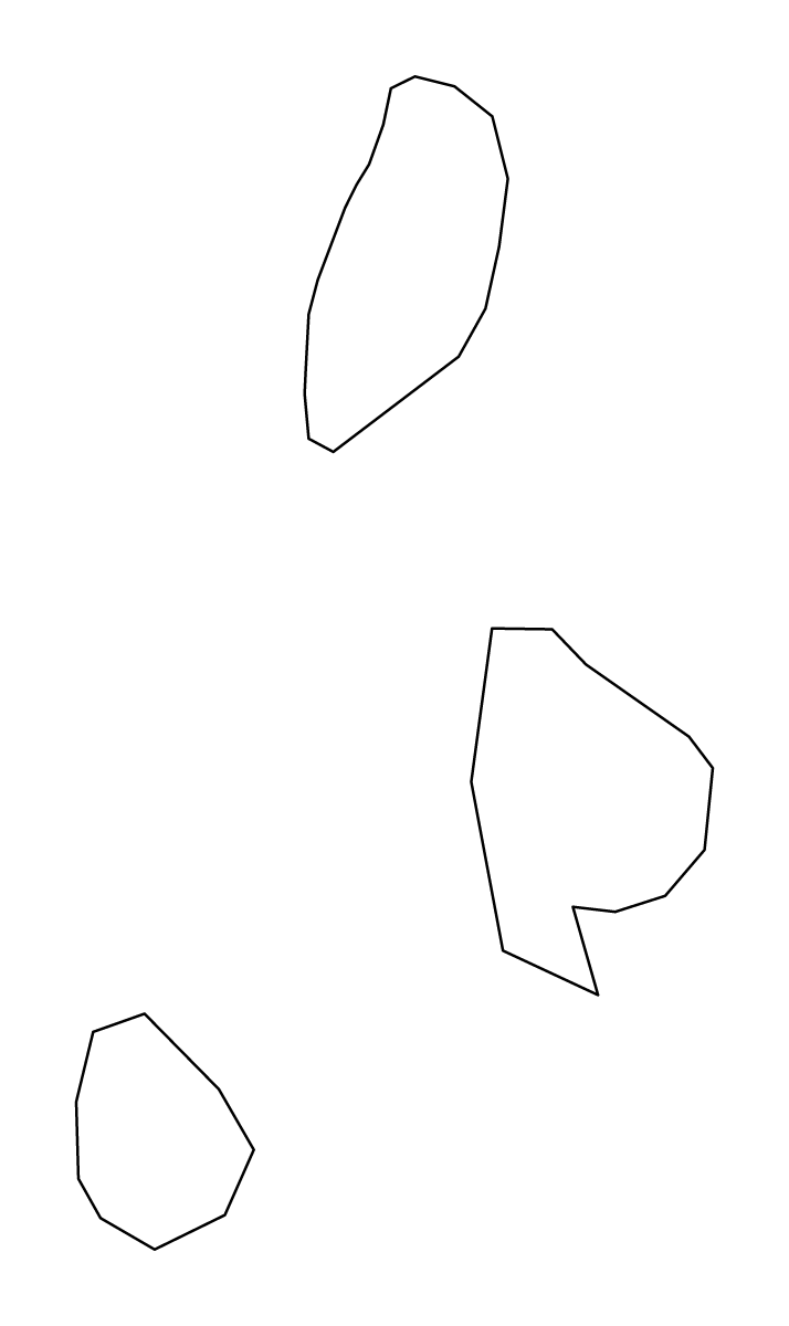 Outline map of Kumlinge, Åland Islands.