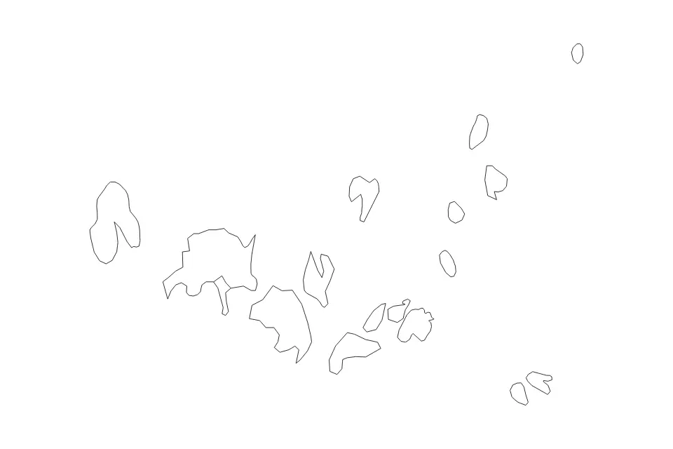 Vista previa del mapa de contorno de Åland Islands