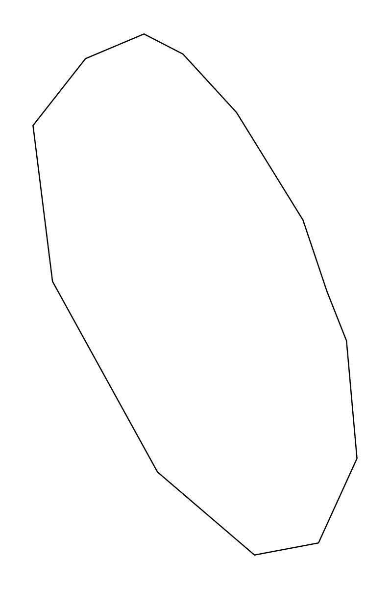 Outline map of Sottunga, Åland Islands.