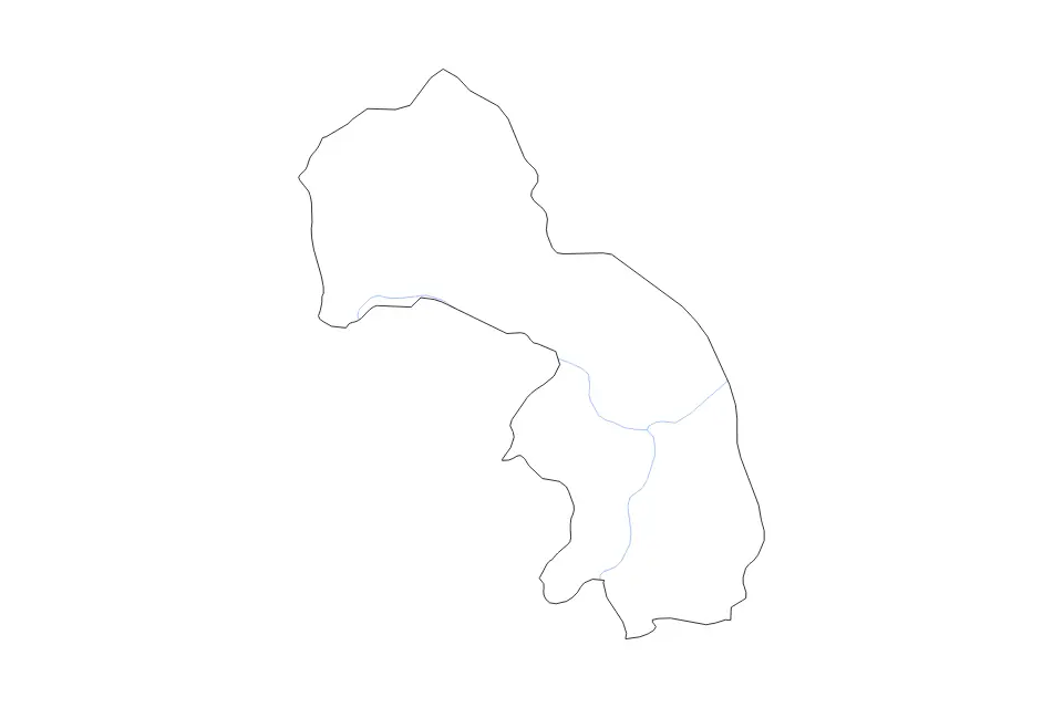 Aperçu de la carte de contour de Kukës