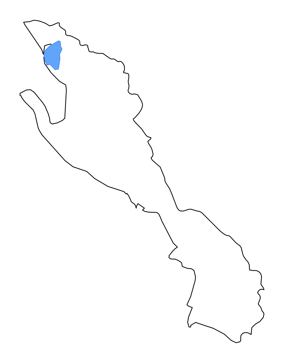 Carte de contour de Vlorë, Albania avec lacs et rivières.