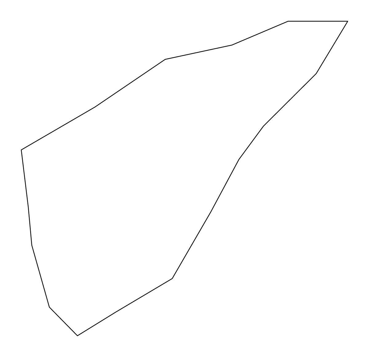 Outline map of Andorra la Vella, Andorra.