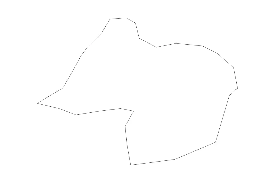 Mapa de Escaldes-Engordany, Andorra de tipo contorno para Europa, con contorno con límites limpios.