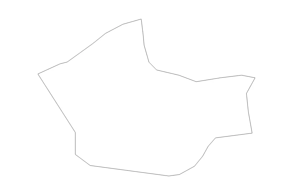 Mapa de Sant Julià de Lòria, Andorra de tipo contorno para Europa, con contorno con límites limpios.