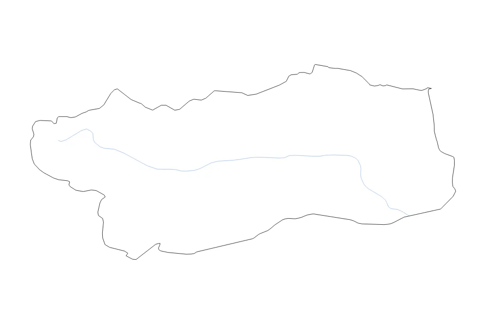 Aperçu de la carte de contour de Aosta Valley
