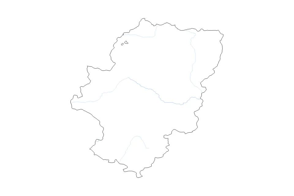 Aperçu de la carte de contour de Aragon