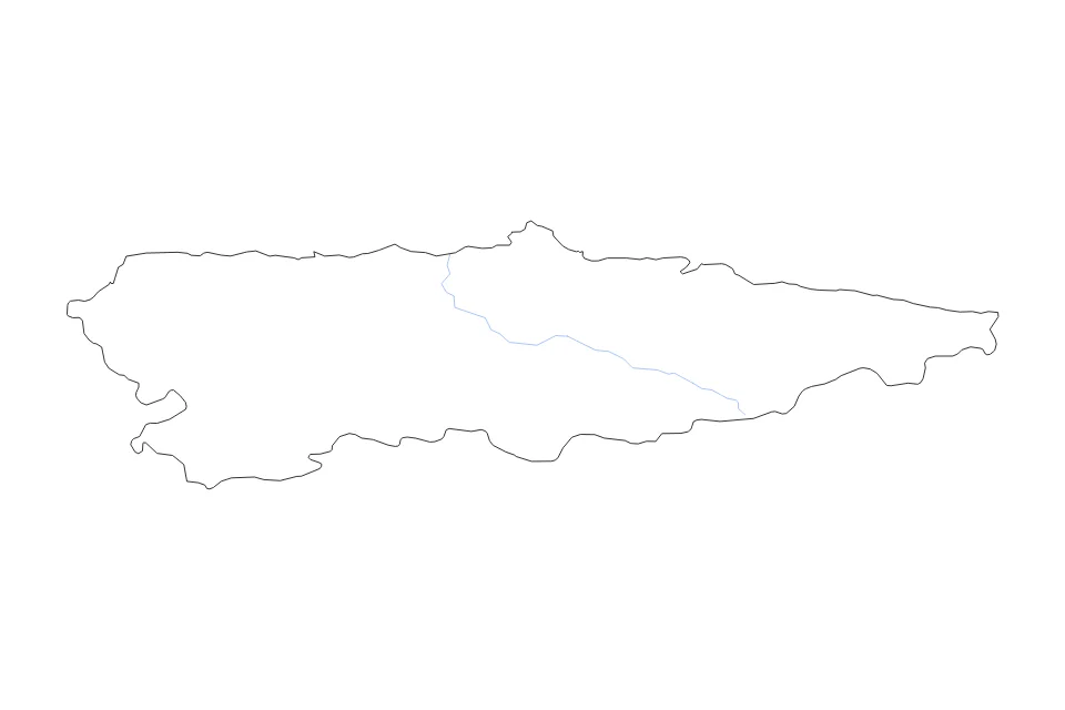 Aperçu de la carte de contour de Asturias