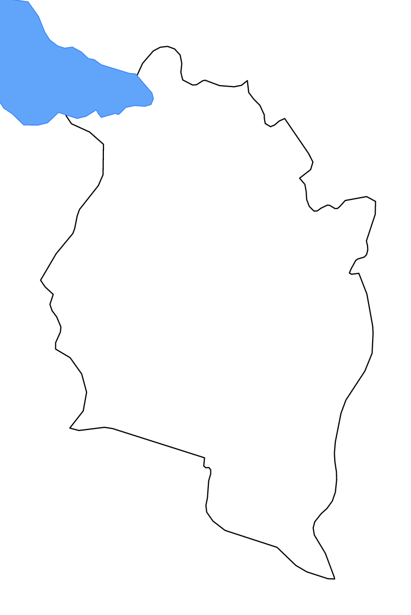 Carte de contour de Vorarlberg, Austria avec lacs et rivières.