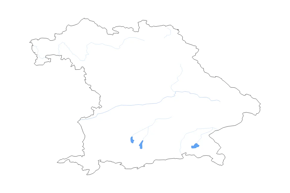 Aperçu de la carte de contour de Bavaria